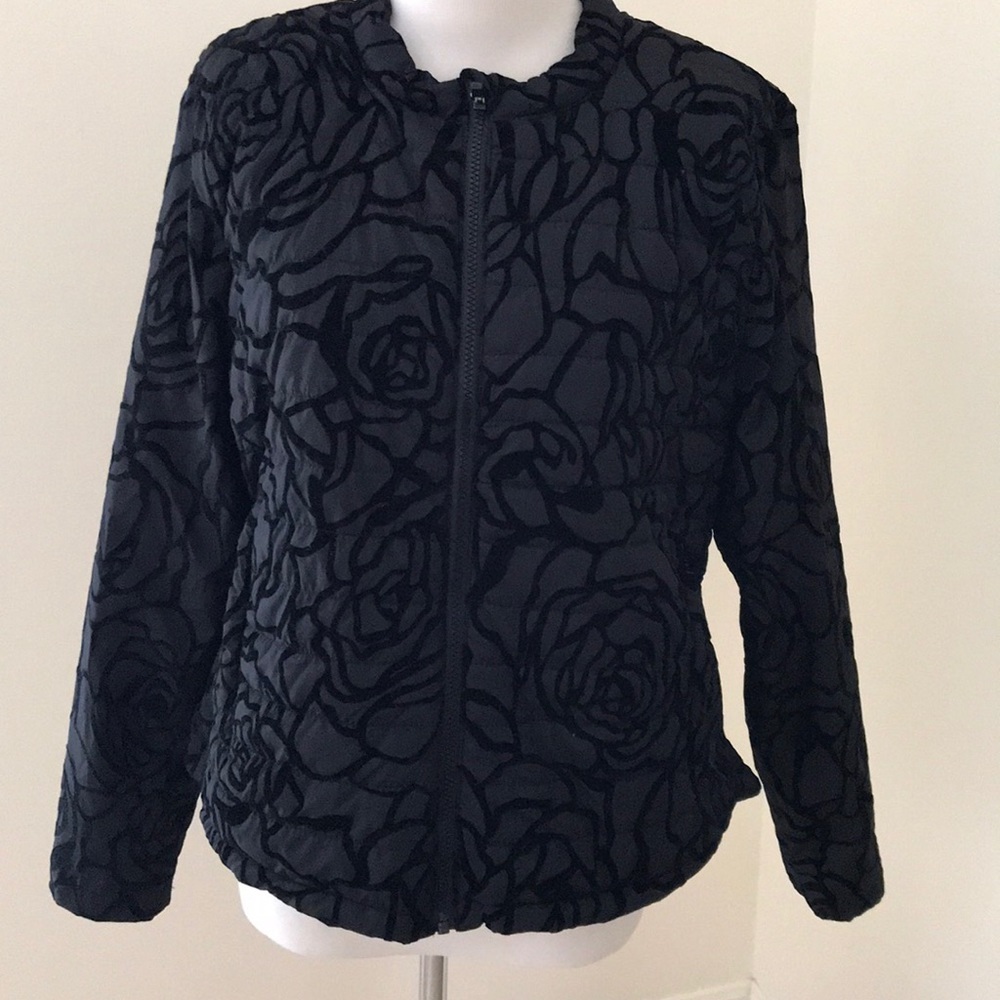 NWT! Fabletics XL black Paola puffer jacket